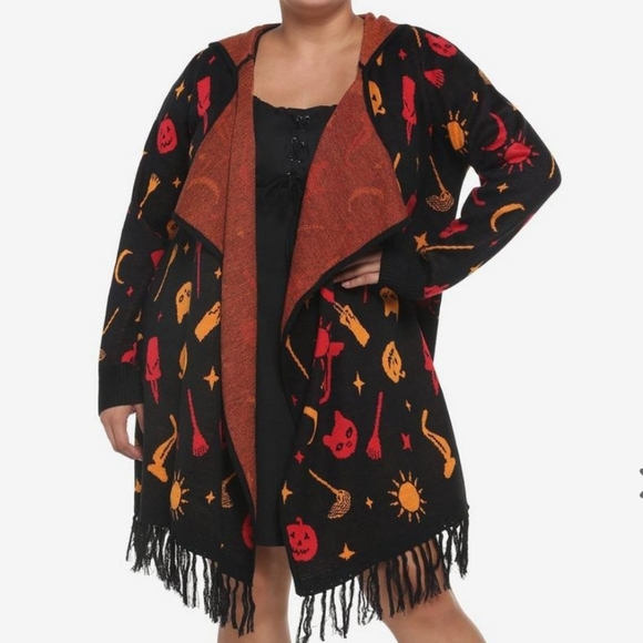 HER UNIVERSE Torrid DISNEY HOCUS POCUS DANI FRINGE CARDIGAN - Picture 4 of 7